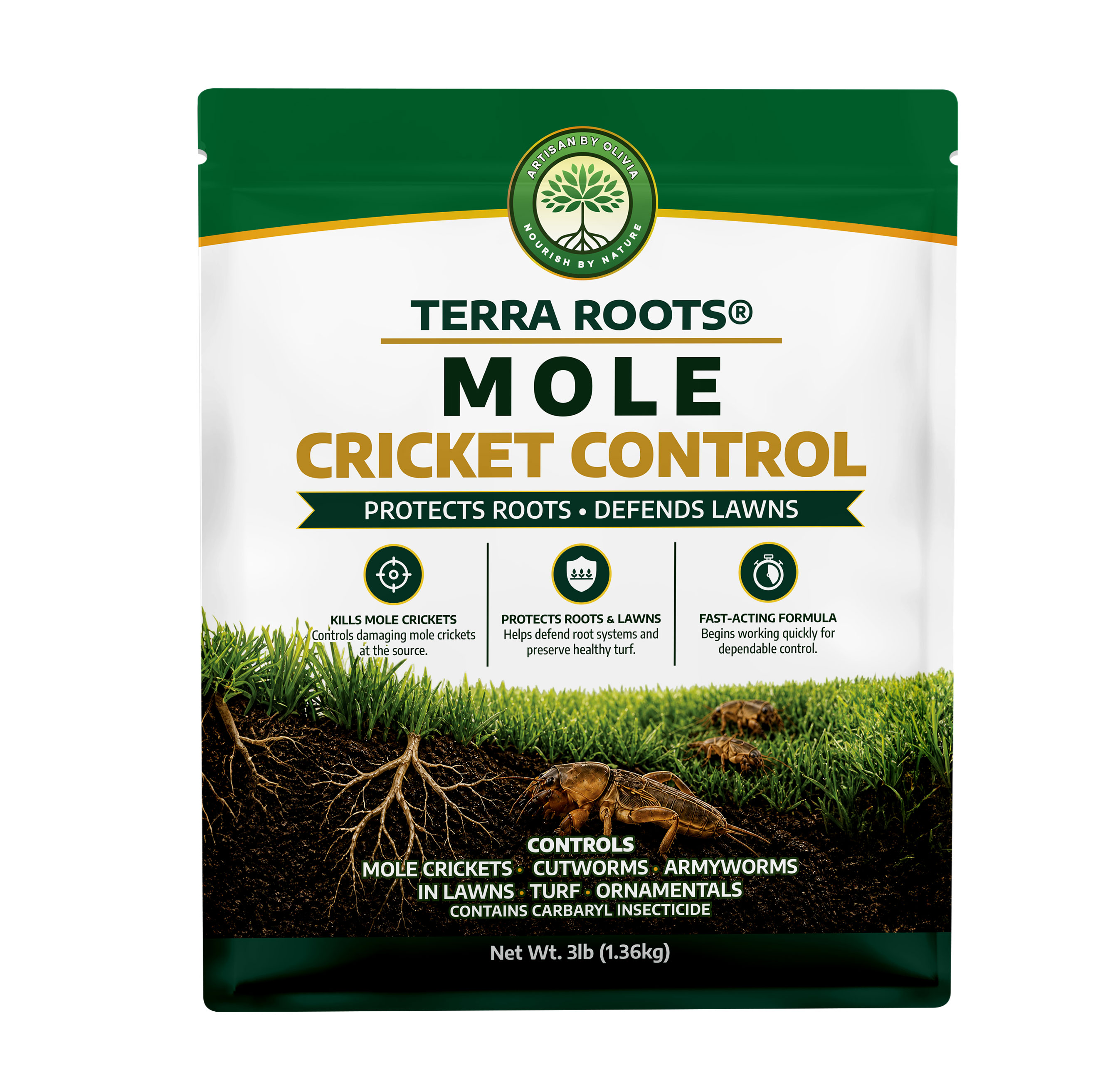 TERRA ROOTS® | MOLE CRICKET CONTROL